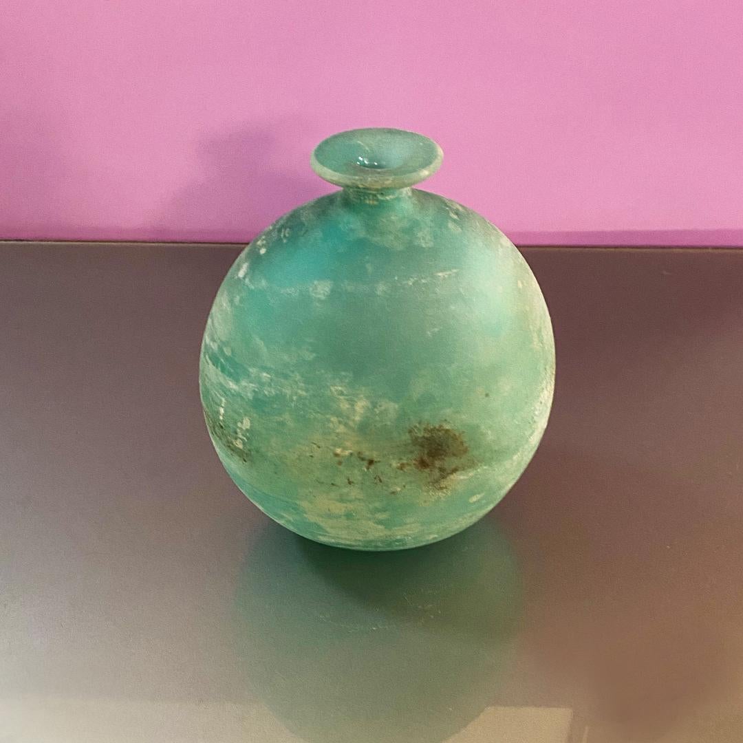 Italian Midcentury Murano Glass Vases by Gino Cenedese from Scavo Series, 1960s 12