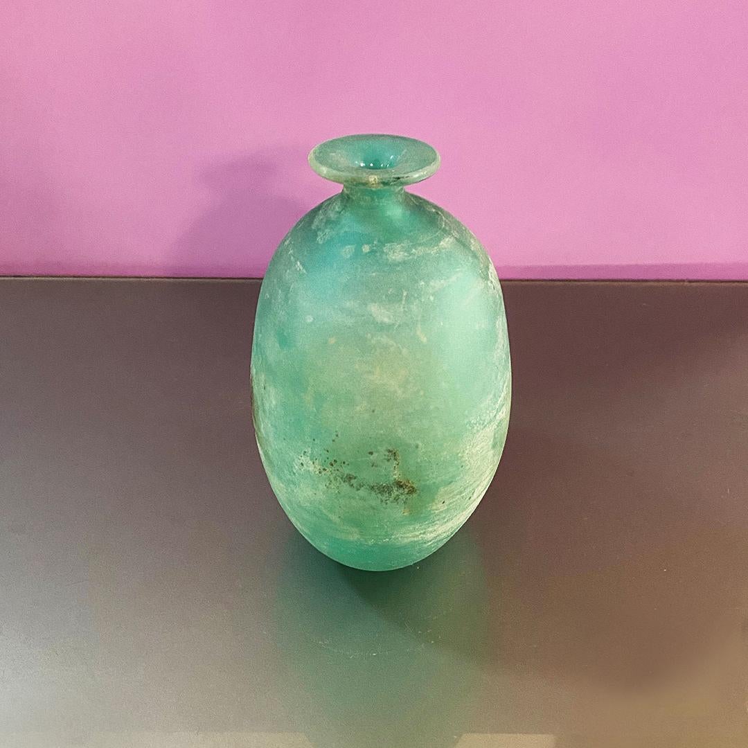 Italian Midcentury Murano Glass Vases by Gino Cenedese from Scavo Series, 1960s 13
