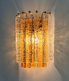 Italian Mid-Century Murano Glass Wall Sconce in two rows and colors