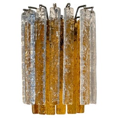 Italian Mid-Century Murano Glass Wall Sconce in two rows and colors