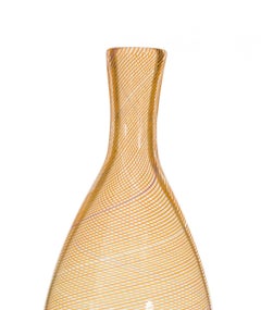 Italian Mid-Century Murano Orange Art Glass Bud Vase