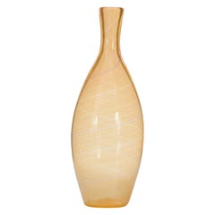 Italian Mid-Century Murano Orange Art Glass Bud Vase