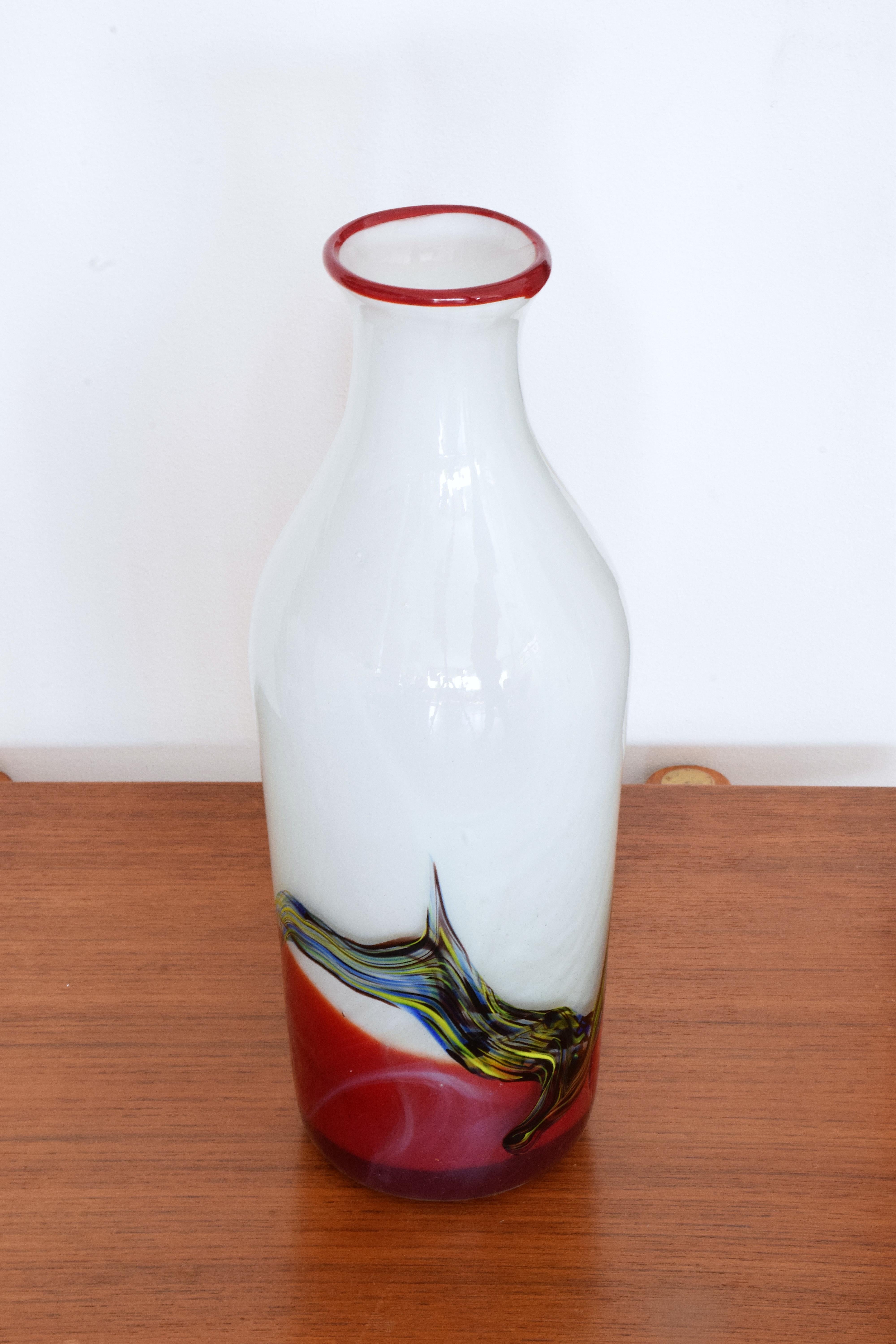 Mid-Century Modern Italian Midcentury Murano Vase, 1970s For Sale