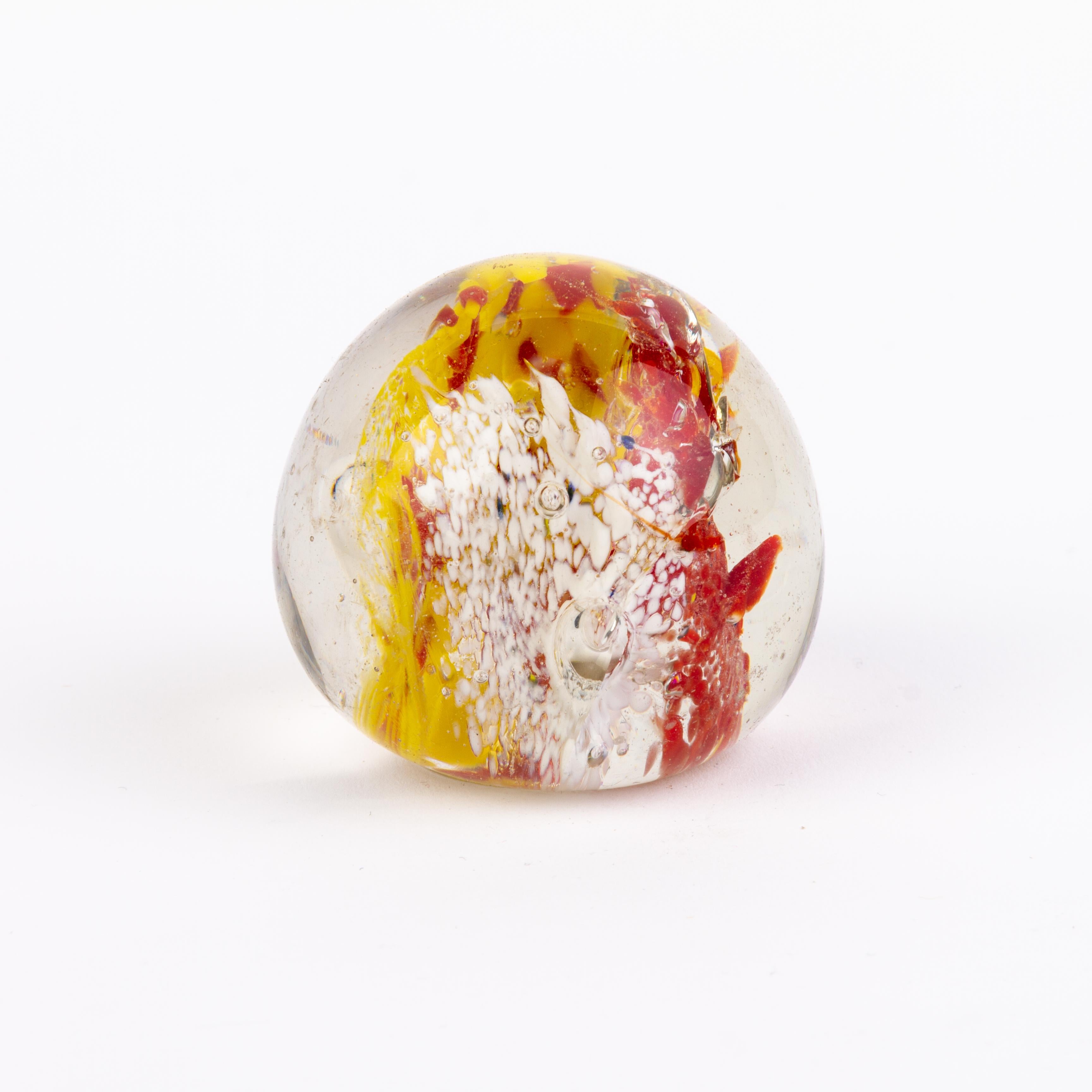 Italian Mid-Century Murano Venetian Millefiori Blown Glass Desk Paperweight 
Good condition
From a private collection.
Free international shipping.