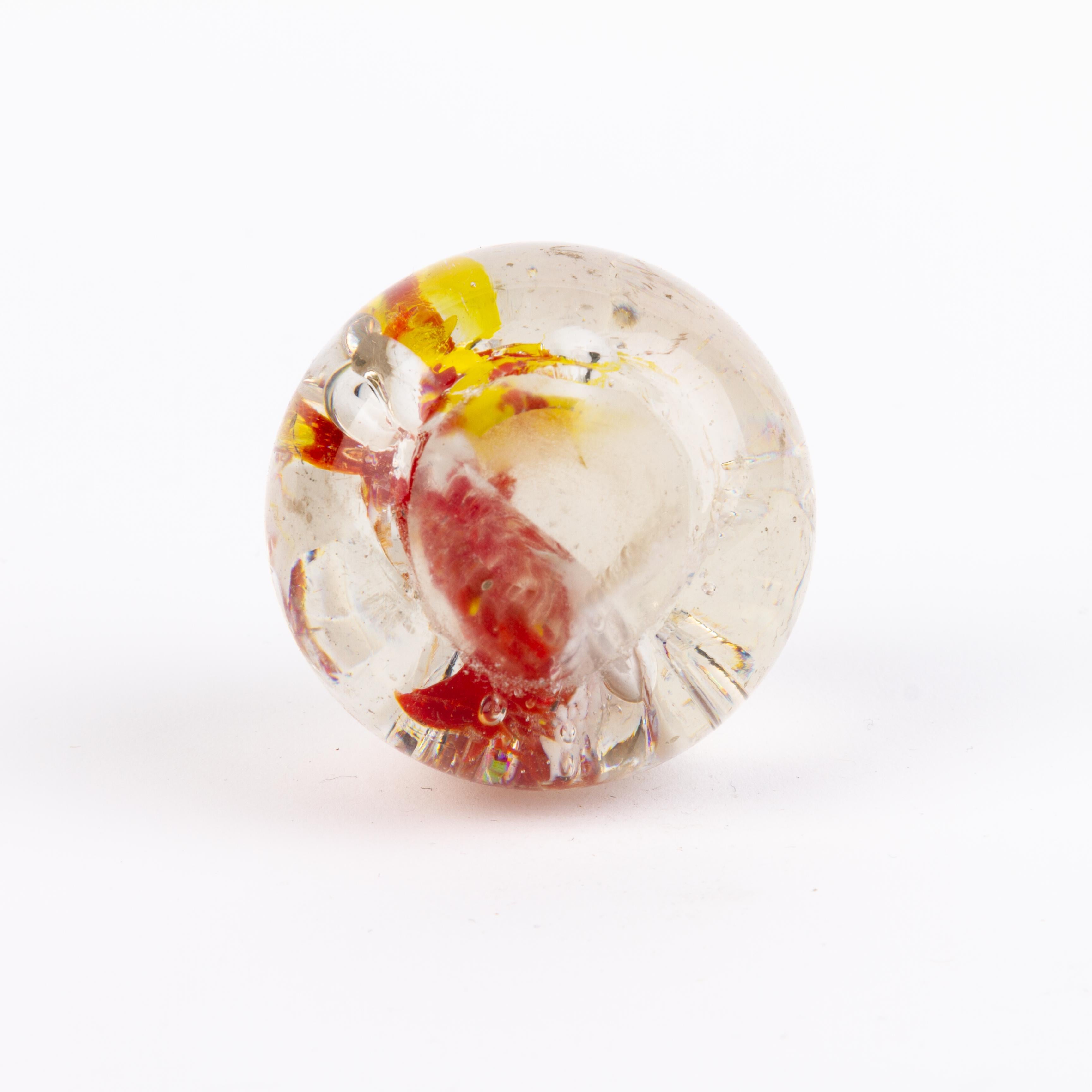 Italian Mid-Century Murano Venetian Millefiori Blown Glass Desk Paperweight 1