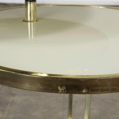 Italian Mid-Century Nesting Round Brass Side Tables, 1970s