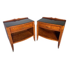Italian Mid Century Night Stands, set of 2, style of Paolo Buffa , 1950s