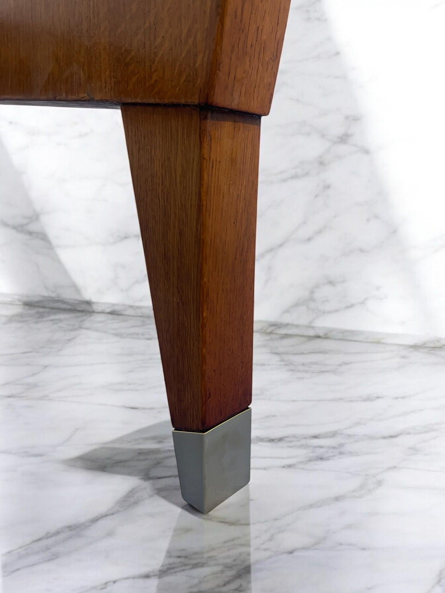 Italian Mid Century Oak Table Desk designed by Gio' Ponti in 1950s for BNL 3