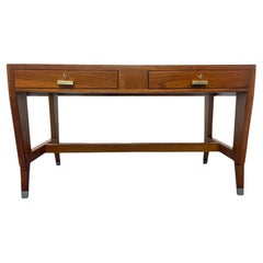 Italian Mid Century Oak Table Desk designed by Gio' Ponti in 1950s for BNL