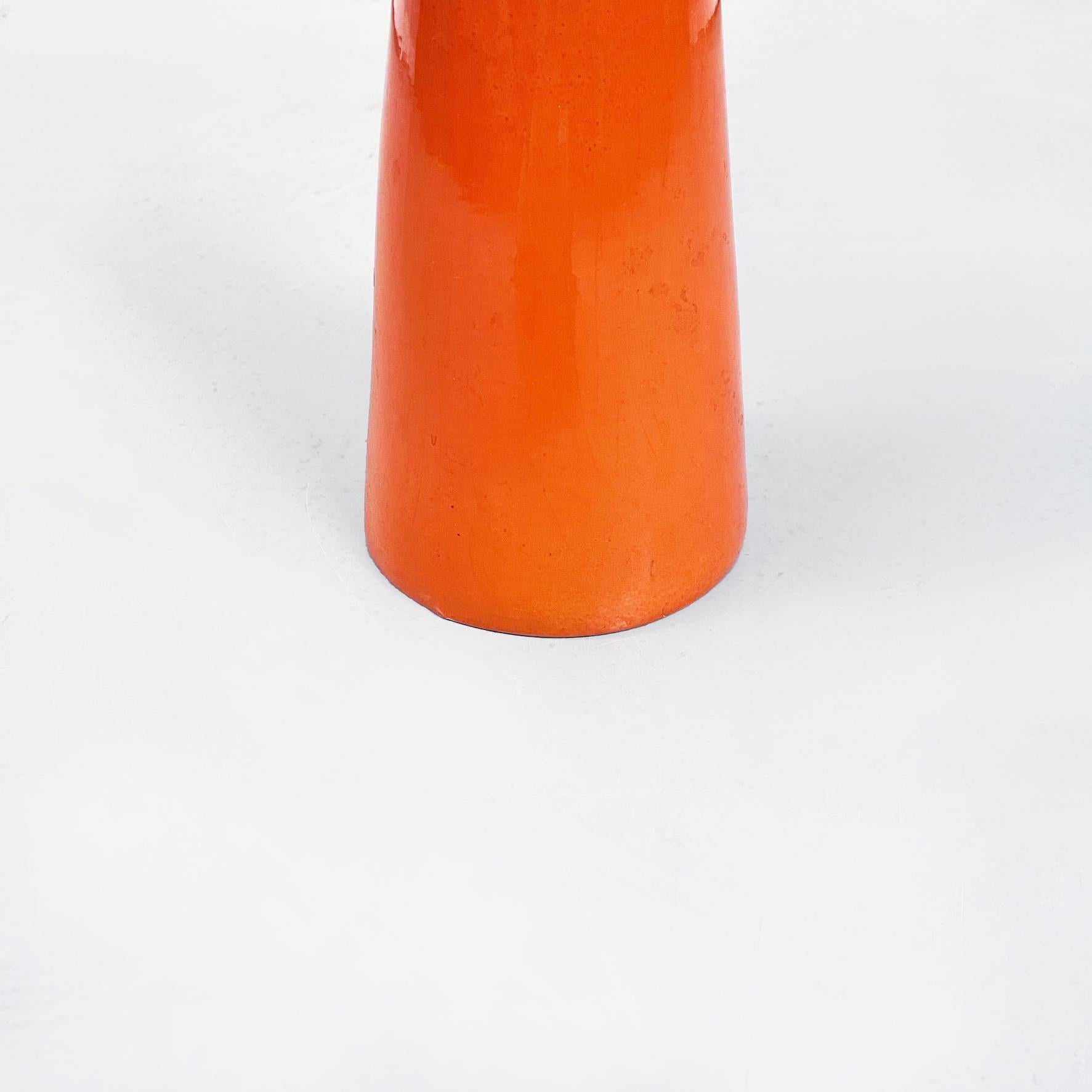 Mid-Century Modern Italian Mid-Century Orange Ceramic Vase, 1960s