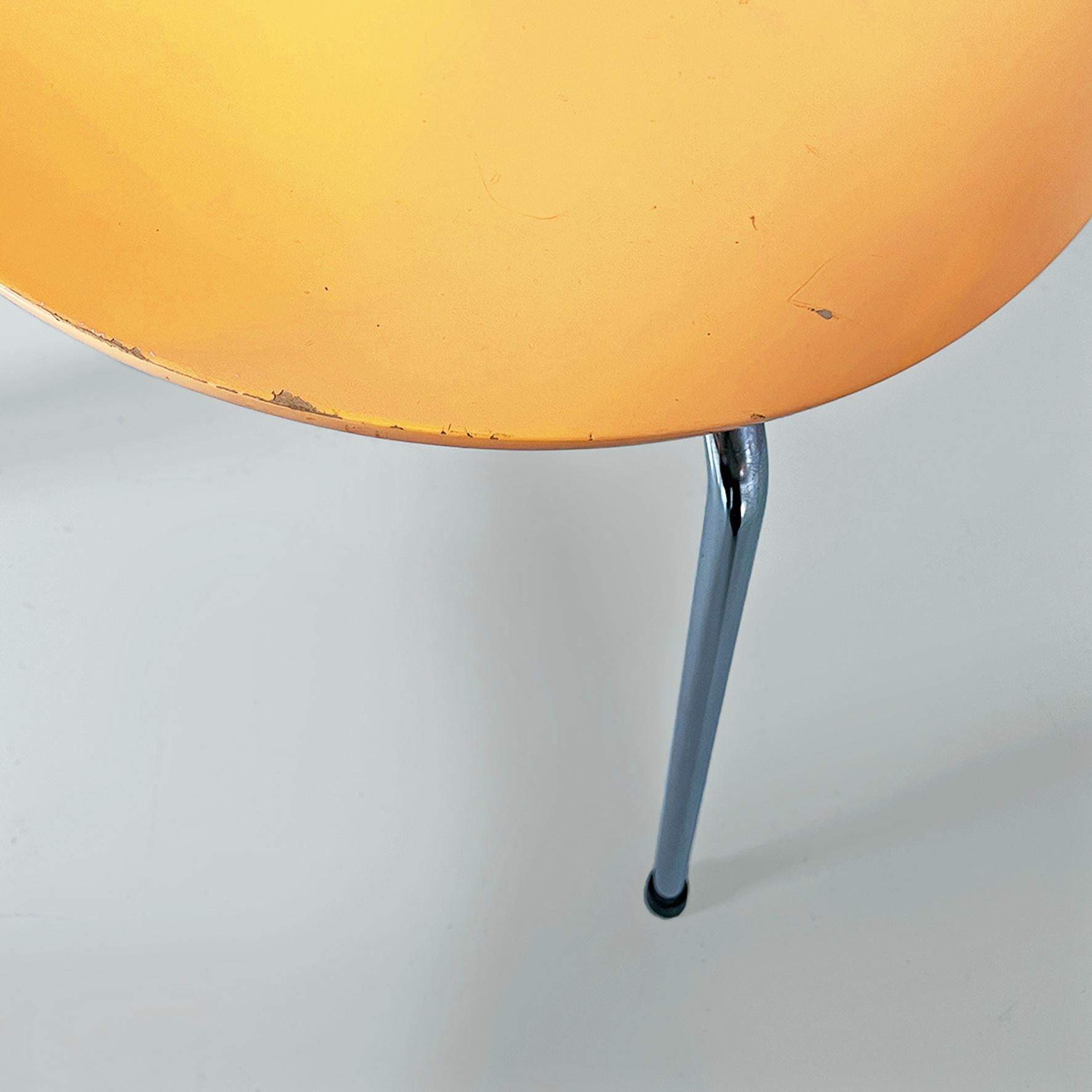 Italian mid-century orange wood Serie 7 chairs by Jacobsen, Fritz Hansen, 1999 For Sale 9