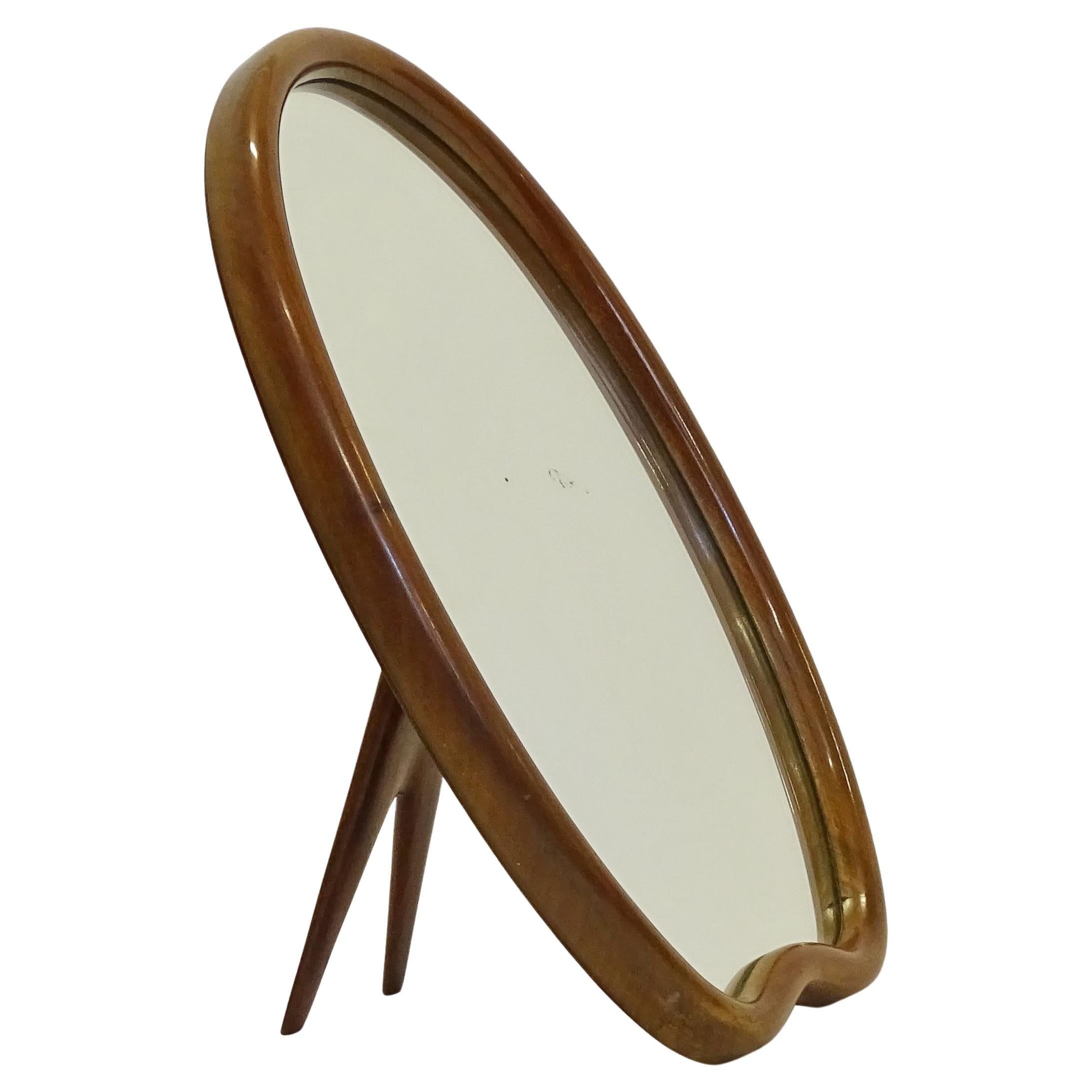 Miroir de table organique italien du milieu du siècle attribué à Ico Parisi, années 1950 en vente