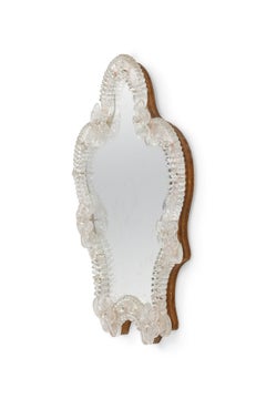 Italian Mid-Century Ornate Floral Mirror