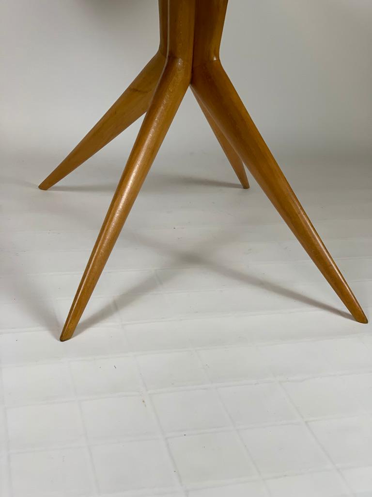 Italian Mid Century Oval Dining Table Green Glass Top 9