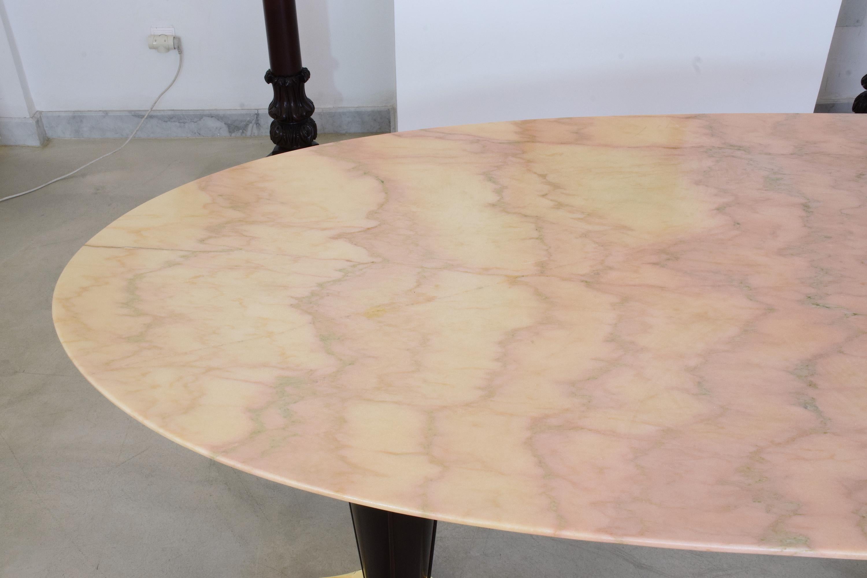 oval marble dining table for 8