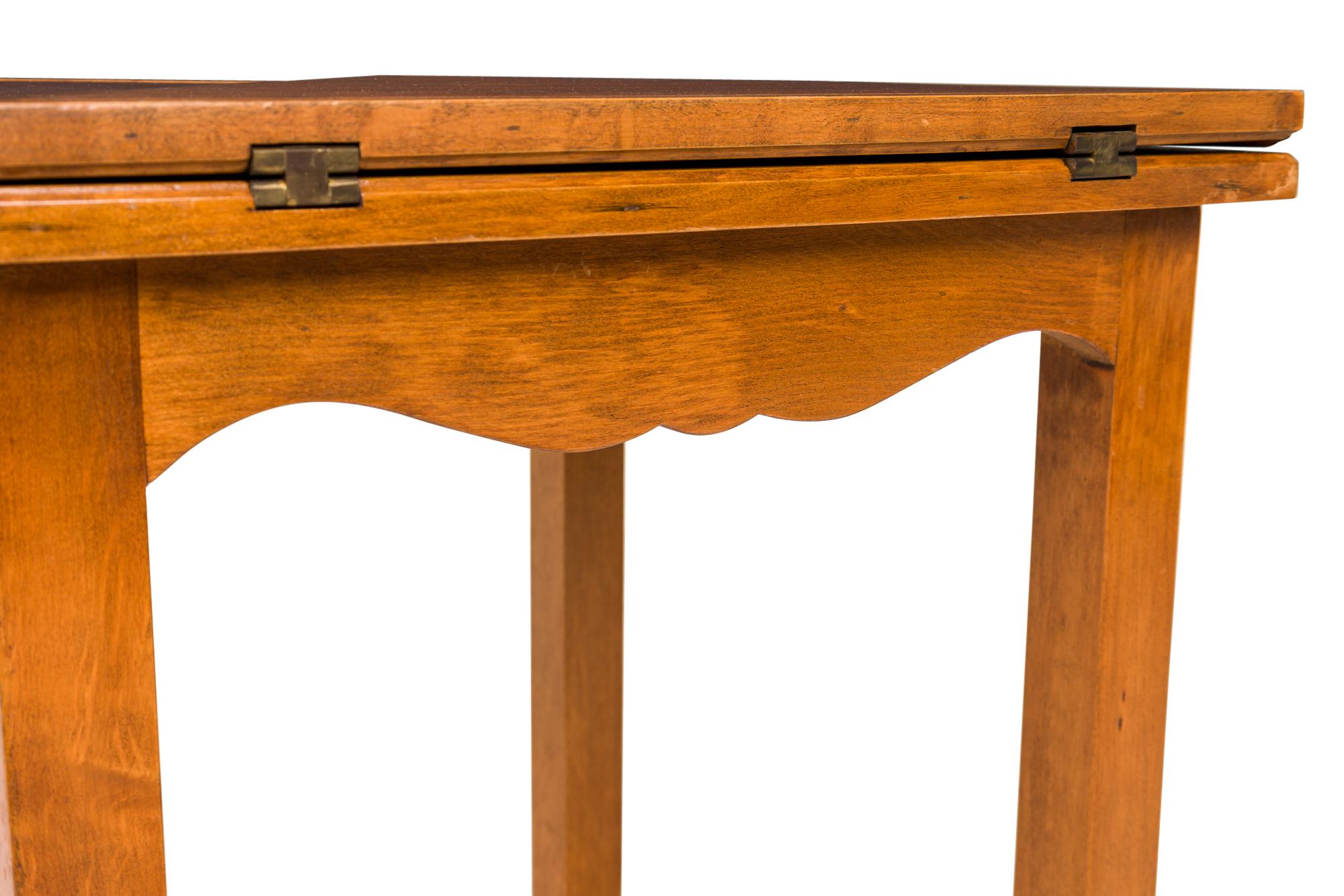 Italian Mid-Century Oyster Burl Flip Top Game Table For Sale 7