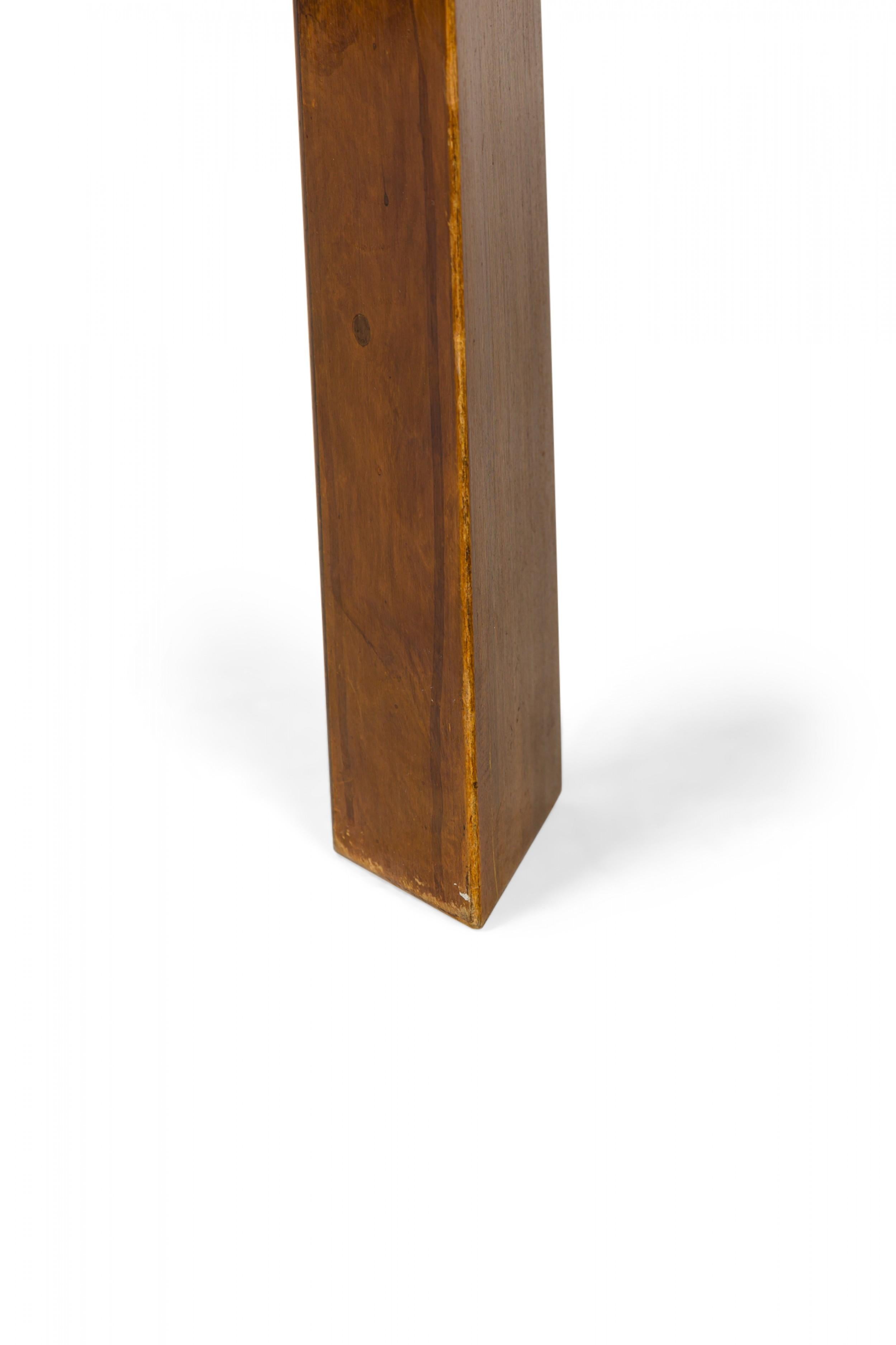 Italian Mid-Century Oyster Burl Veneer Rectangular Console Table For Sale 6