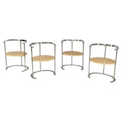 Italian mid-century P4 Catilina chairs Luigi Caccia Dominioni Azucena, 1958