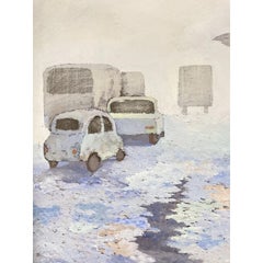 Italian Mid-Century Painting by Marchetta, 1970s