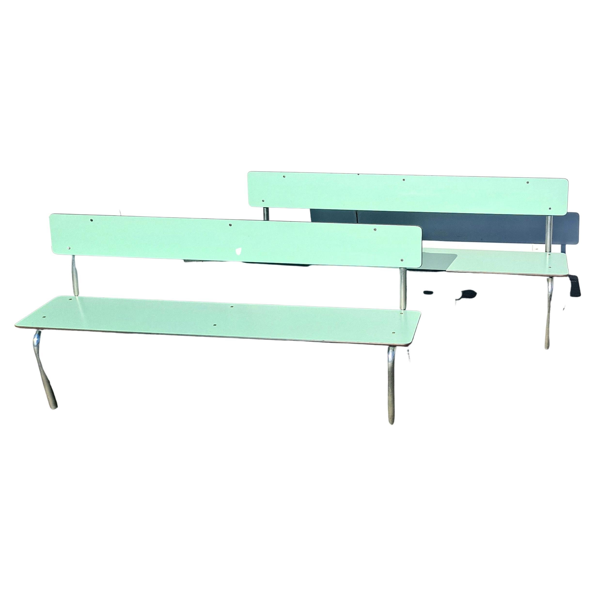 Italian Mid-Century Pair of Kids Benches