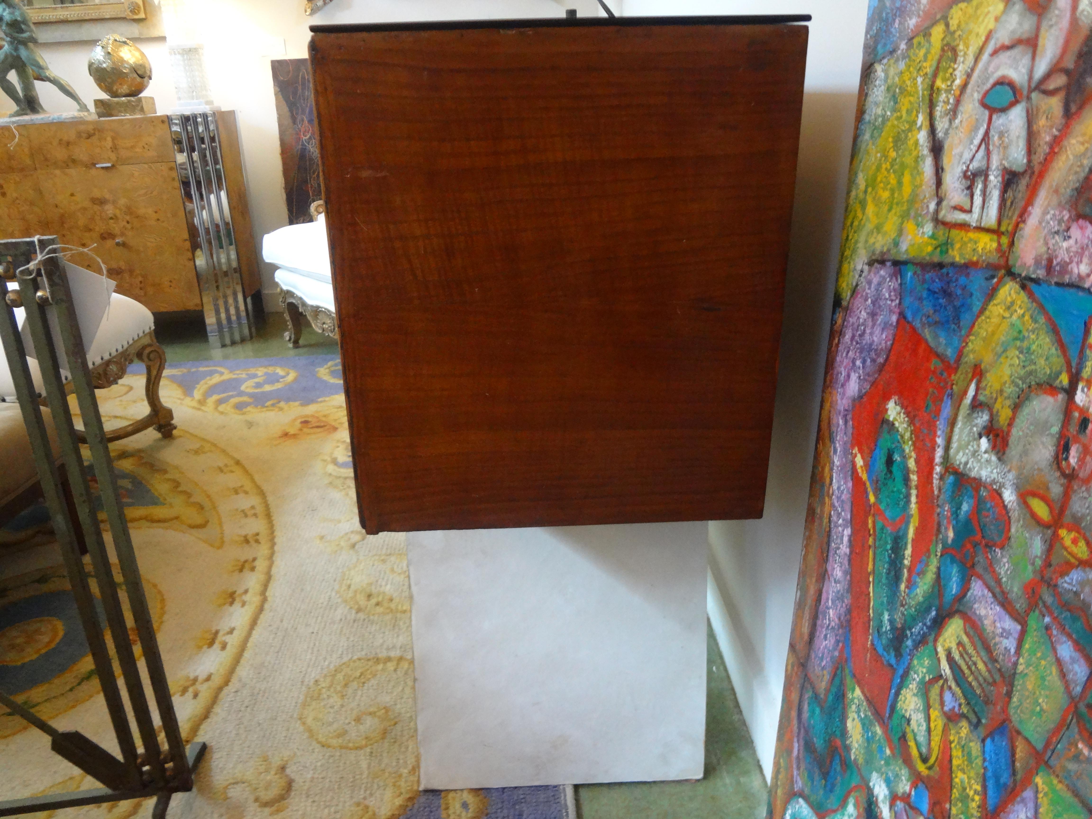 Italian Mid-Century Wood and Shagreen Credenza or Commode After Paolo Buffa 1