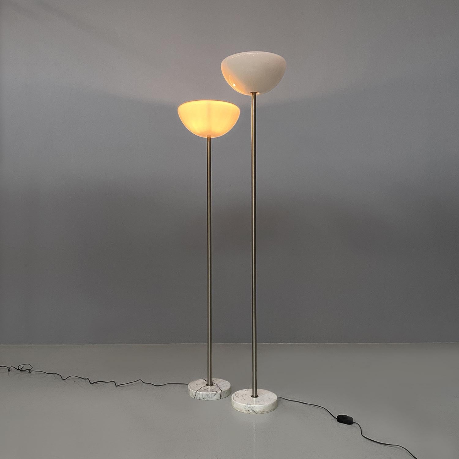 Italian mid century Papavero glass floor lamps Achille Castiglioni Flos, 1964 For Sale 8