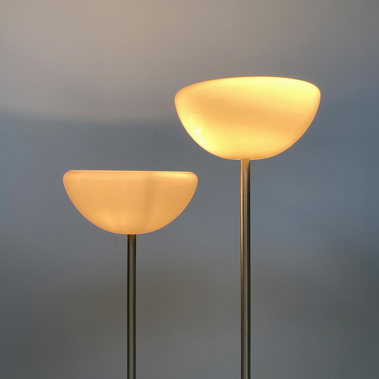 Italian mid century Papavero glass floor lamps Achille Castiglioni Flos, 1964 For Sale 9