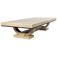 Italian Midcentury Parchment Coffee Table