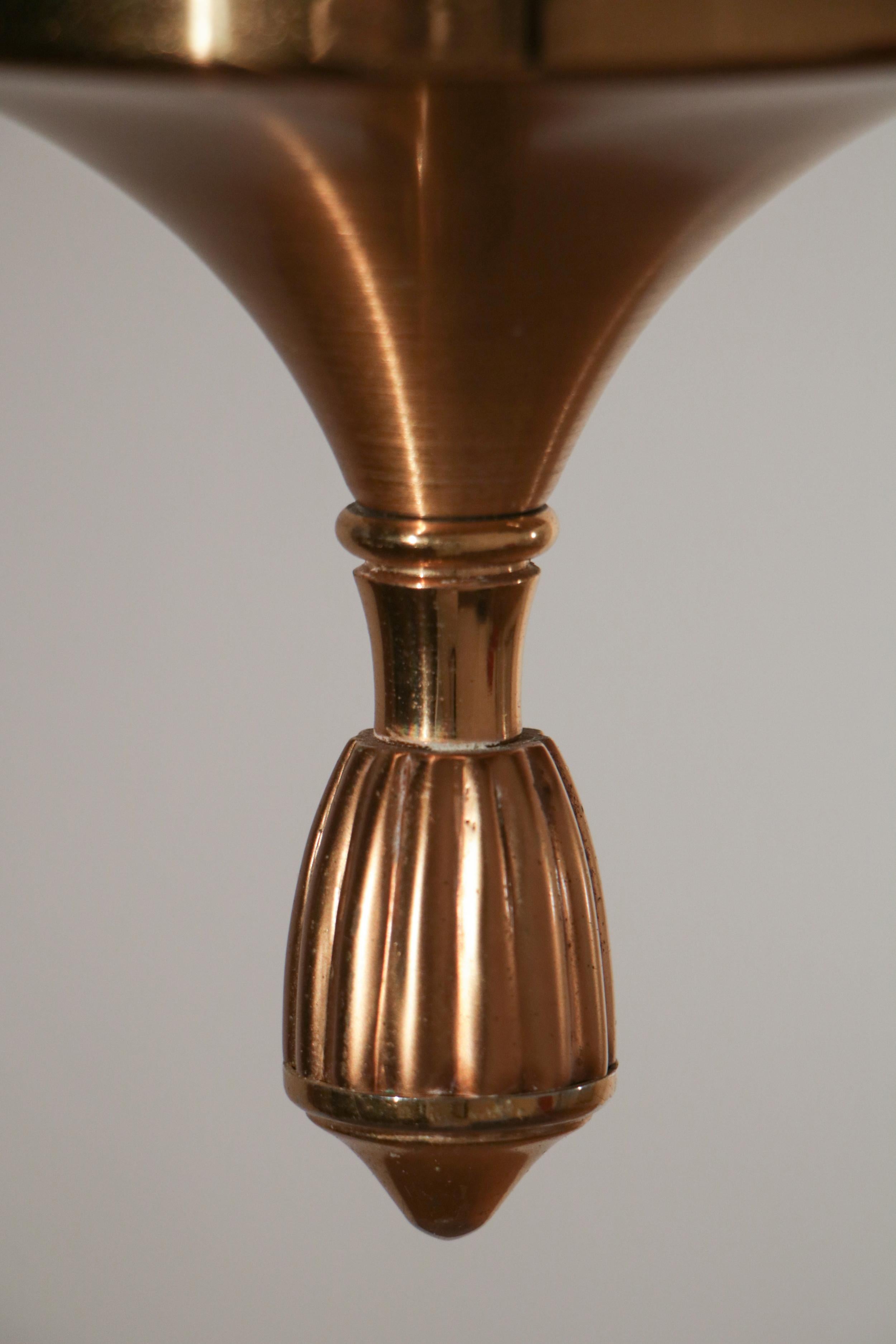 Italian Mid-Century Pendant Lamp Attributed to Oscar Torlasco, 1950s For Sale 4