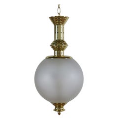 Italian Mid-Century Pendant Lamp, Azucena Style, 1960