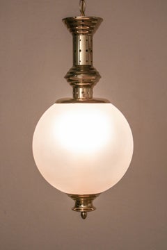 Lámpara colgante italiana de mediados de siglo, estilo Azucena, 1960
