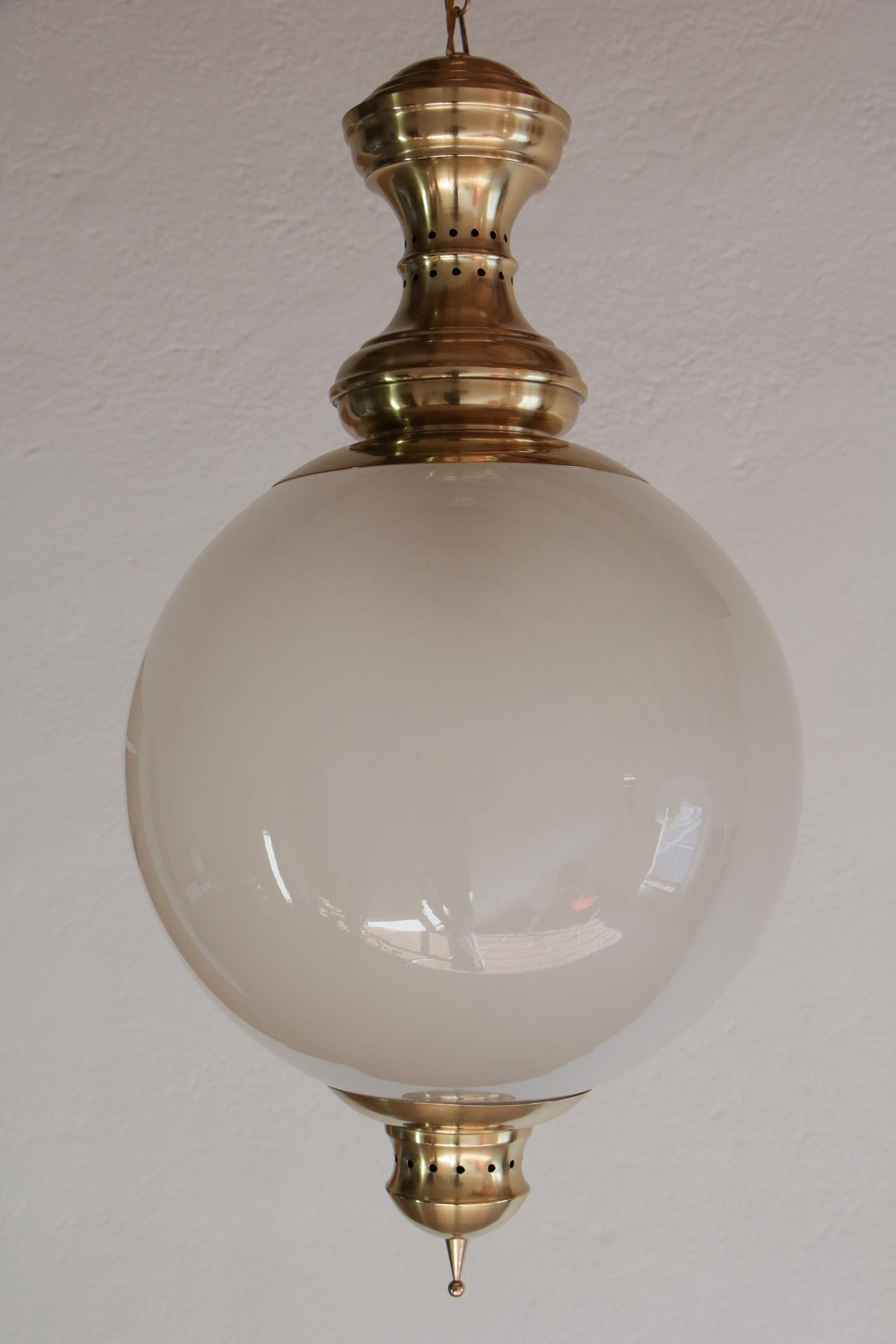 Mid-Century Modern Italian Mid-Century Pendant Lamp by Luigi Caccia Dominioni Model LS1, 1950s For Sale