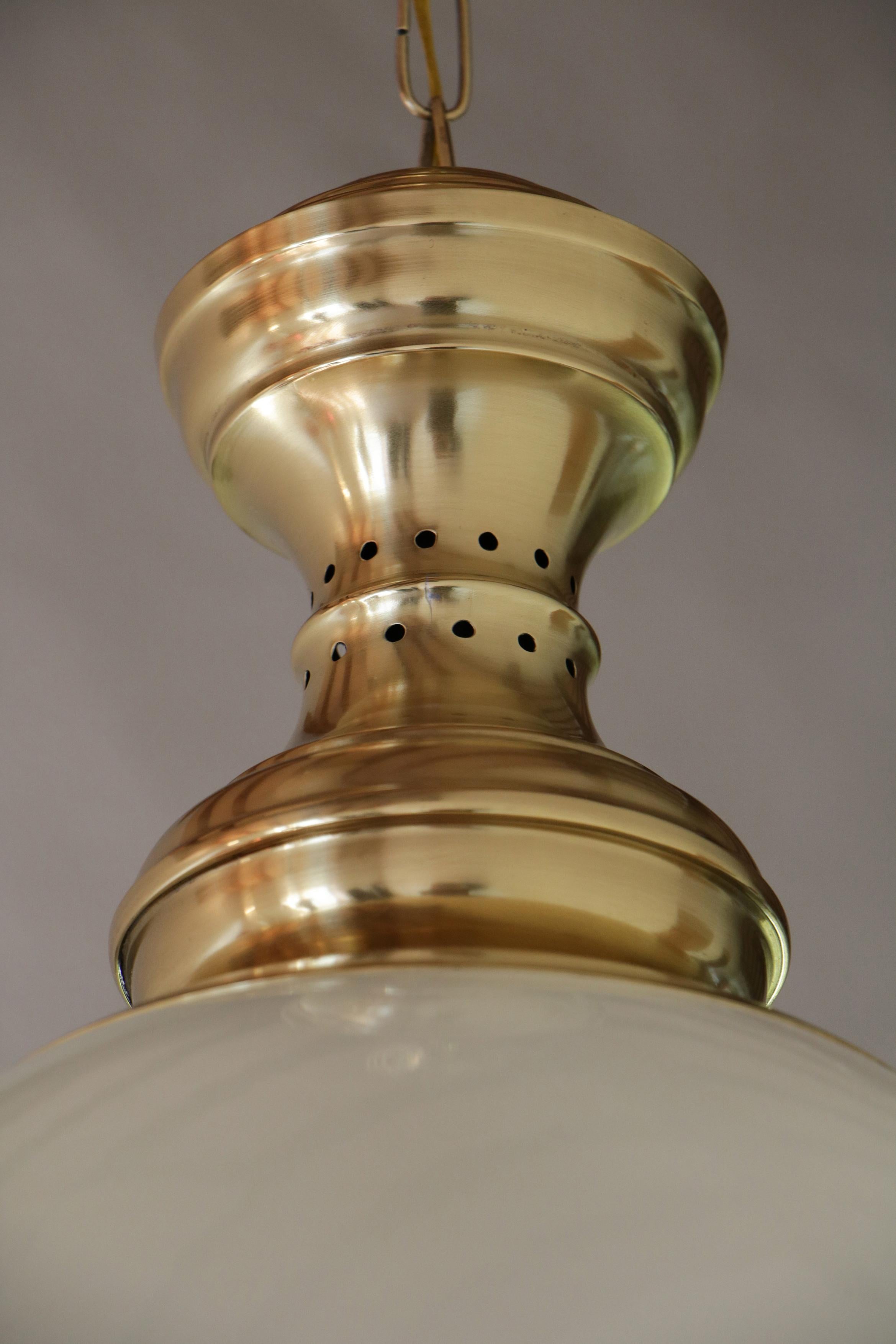 Mid-20th Century Italian Mid-Century Pendant Lamp by Luigi Caccia Dominioni Model LS1, 1950s For Sale