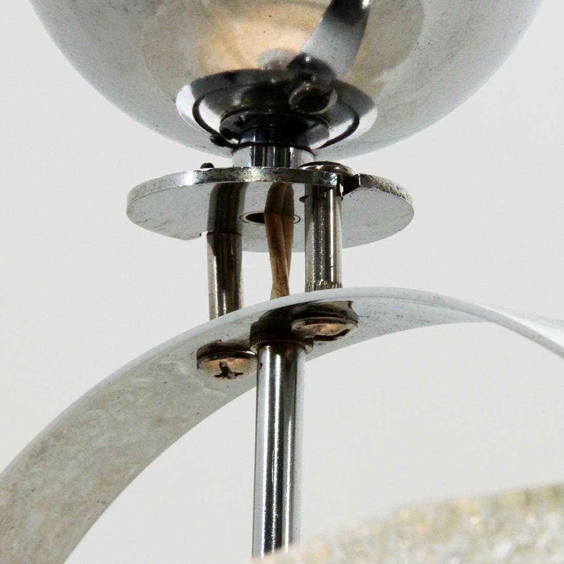 Italian Midcentury Pendant Lamp in Murano Glass, 1970s For Sale 1