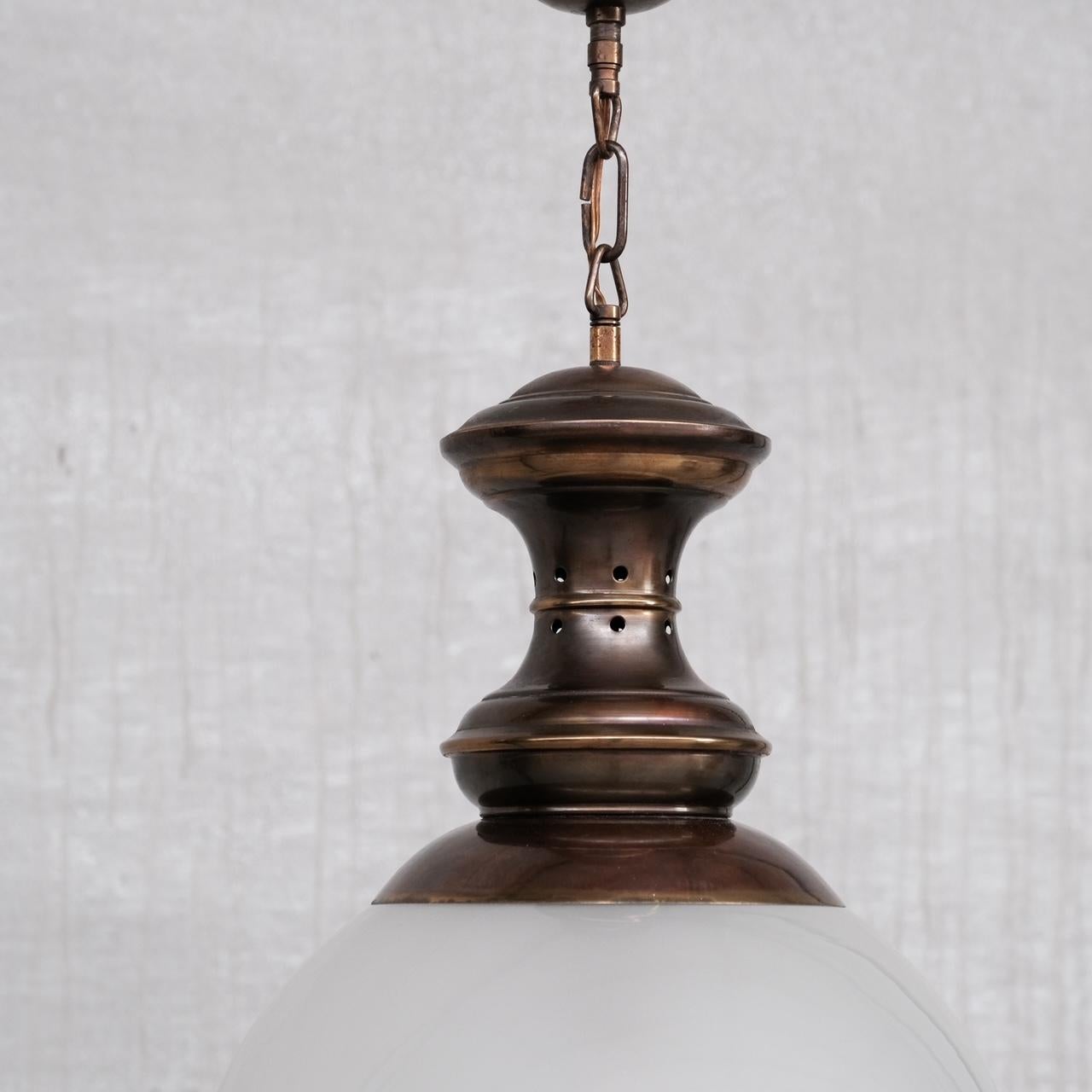 20th Century Italian Mid-Century Pendant Light Attr. to Luigi Caccia Dominioni For Sale