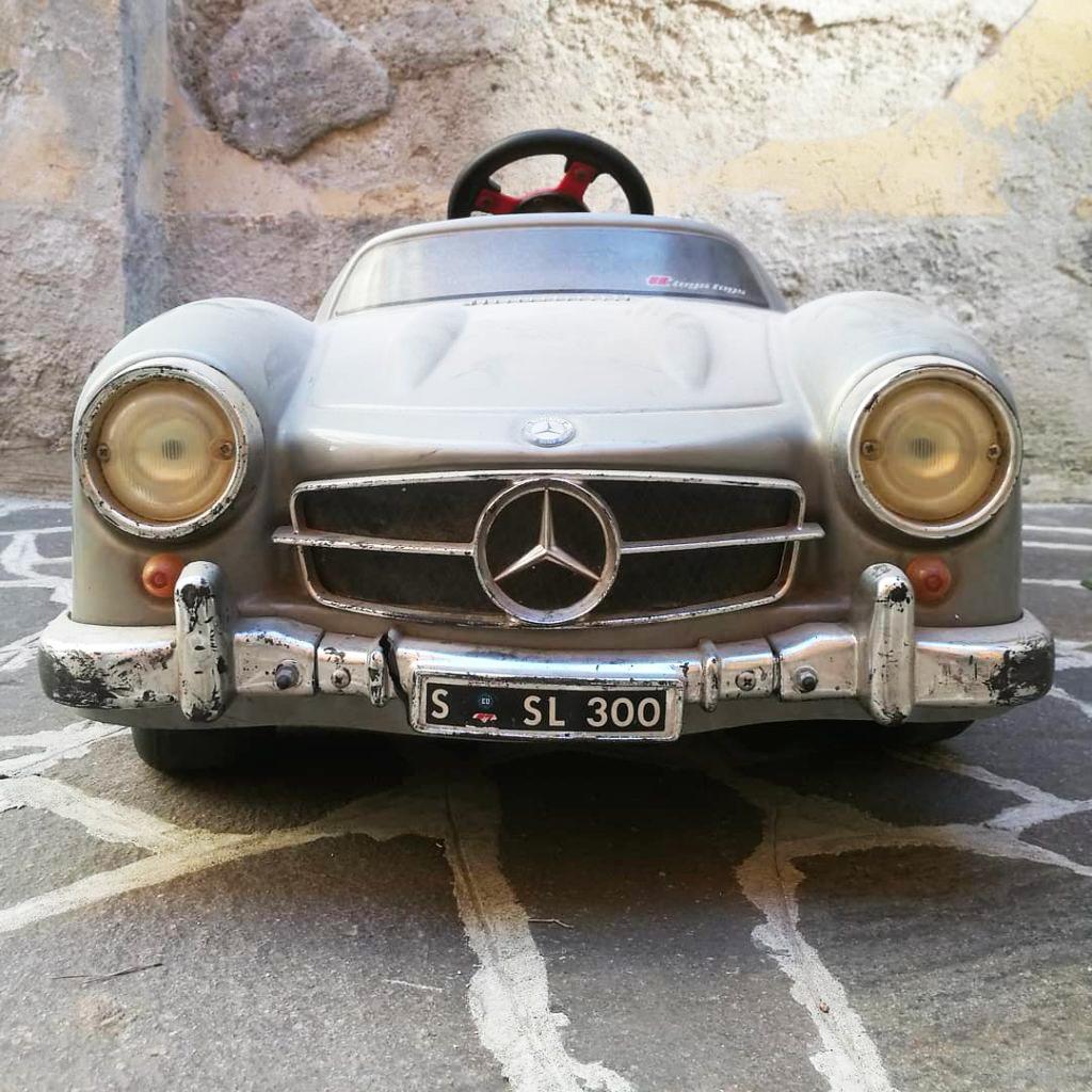 Mid-Century Modern Italian Mid-Century Plastic and Chrome Toy Car Mercedes-Benz SL, 1960s