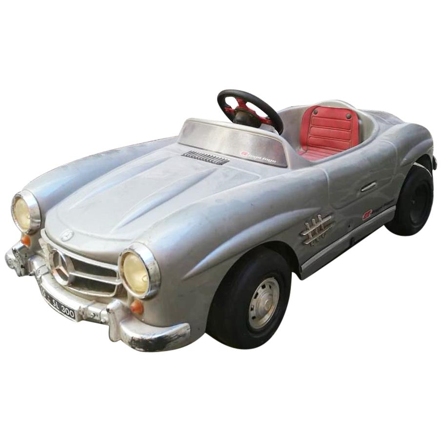 Italian Mid-Century Plastic and Chrome Toy Car Mercedes-Benz SL, 1960s