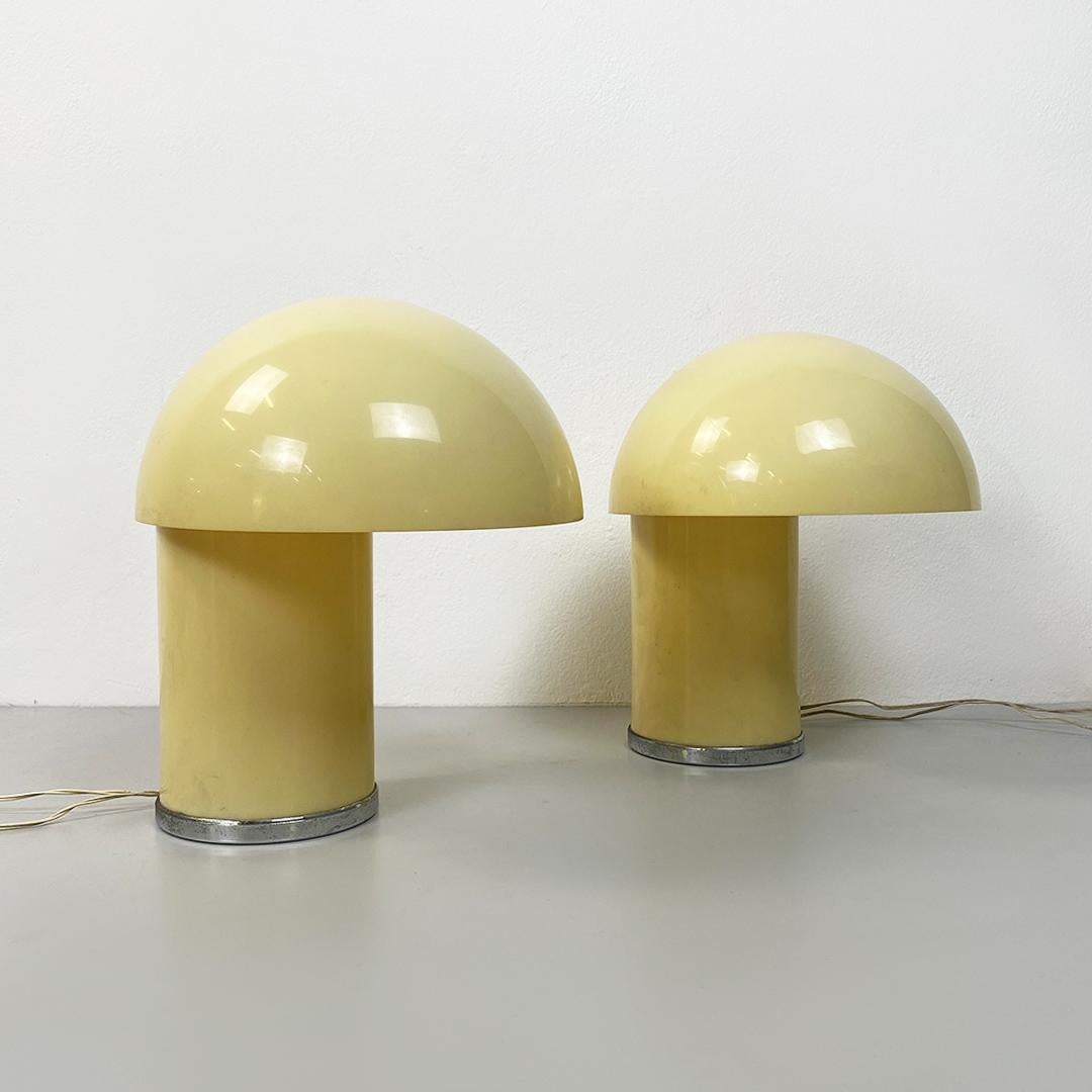 Milieu du XXe siècle Lampes de table italiennes Leila en plastique du milieu du siècle V. Panton & M. Siard, Longato 1968
