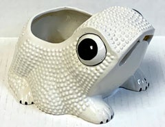 Italian Midcentury Pottery Frog Planter