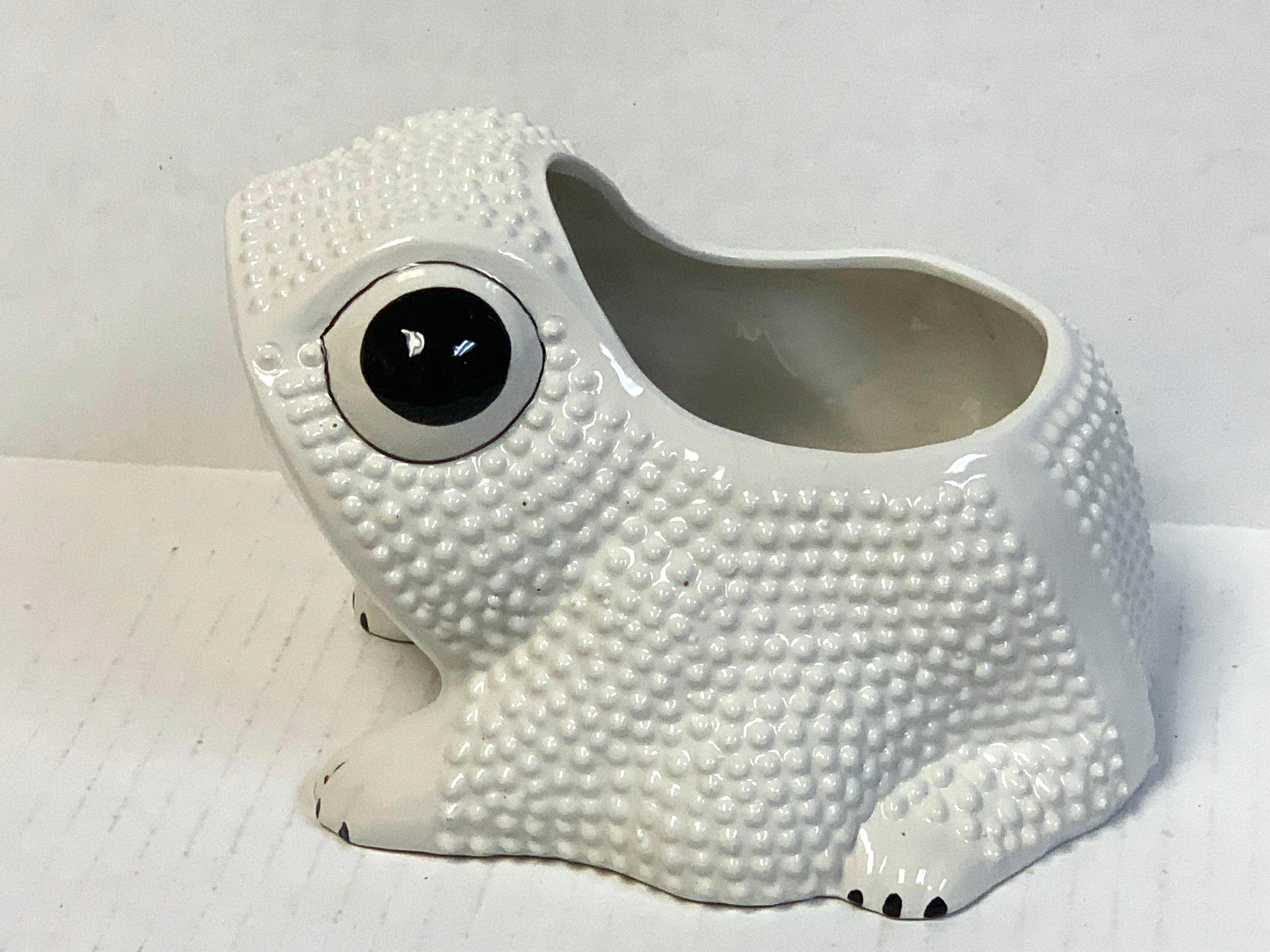 frog planter vintage