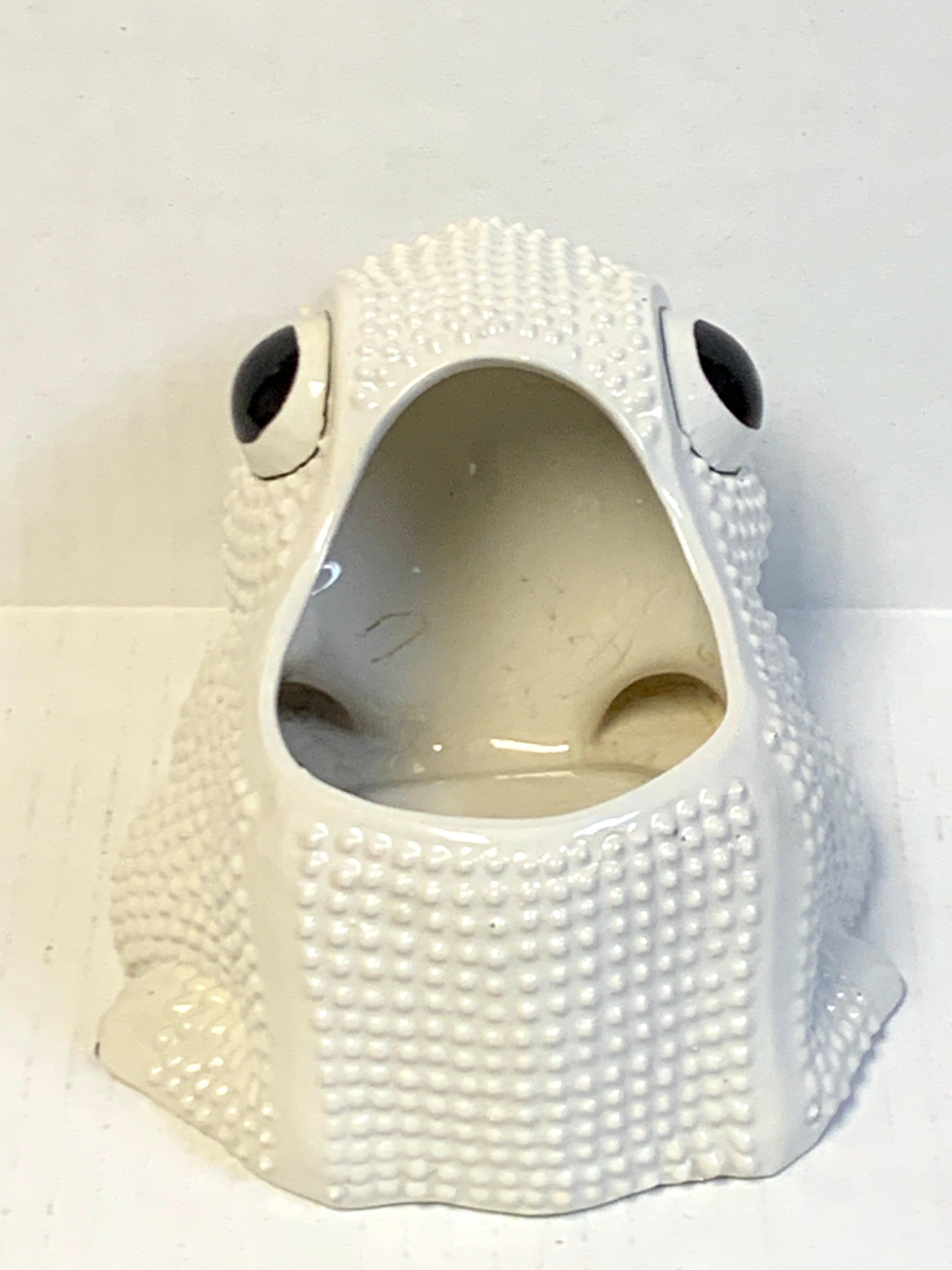 Mid-Century Modern Italian Midcentury Pottery Frog Planter