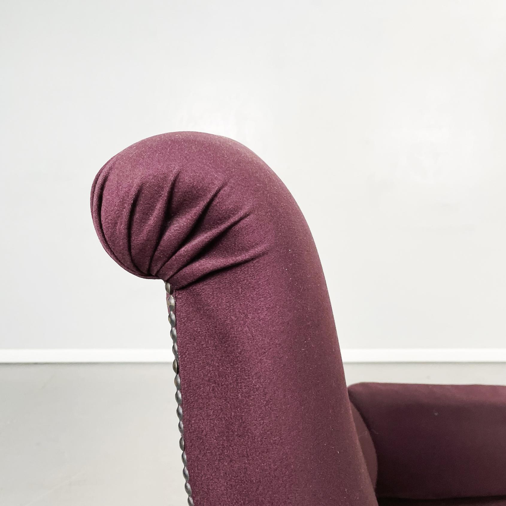 Italian Mid-Century Purple Armchairs ABCD by Caccia Dominioni for Azucena, 1960s 5