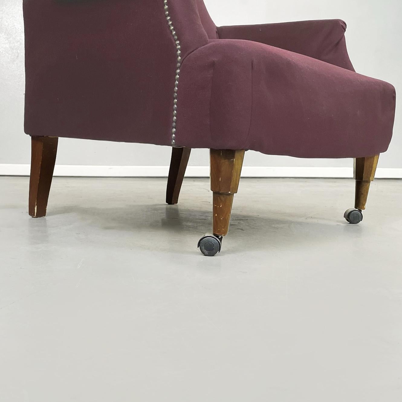 Italian Mid-Century Purple Armchairs ABCD by Caccia Dominioni for Azucena, 1960s 7