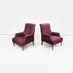 Fauteuils italiens ABCD violets du milieu du siècle dernier par Caccia Dominioni pour Azucena, années 1960