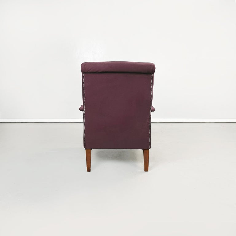 Mid-20th Century Italian Mid-Century Purple Armchairs ABCD by Caccia Dominioni for Azucena, 1960s For Sale