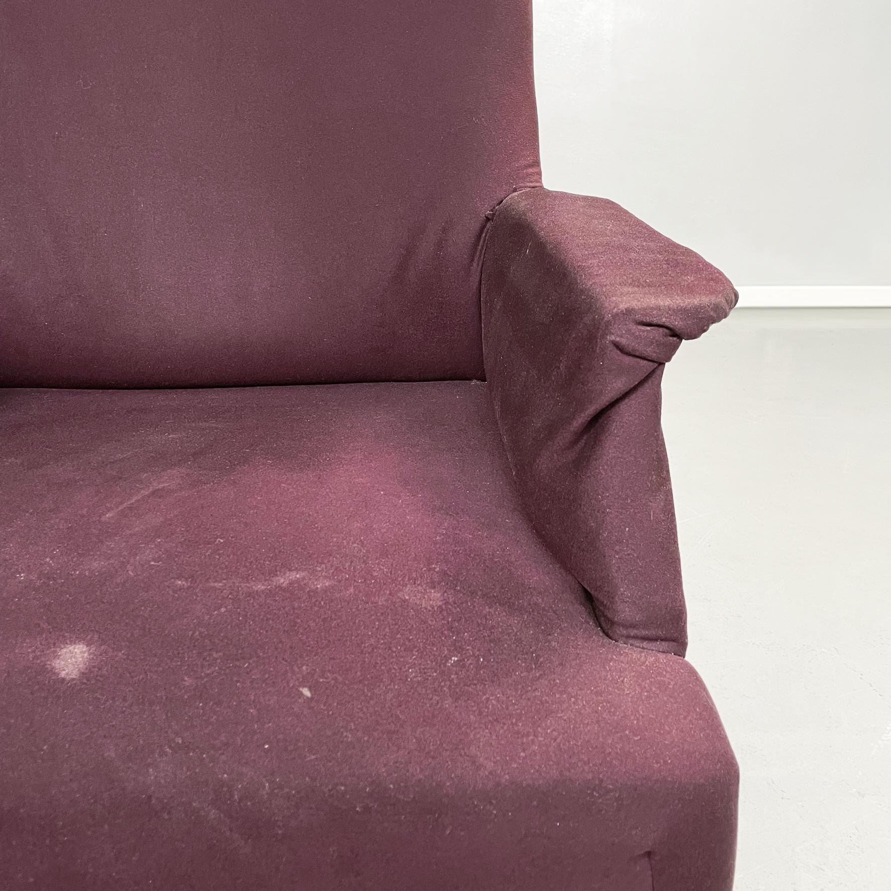 Italian Mid-Century Purple Armchairs ABCD by Caccia Dominioni for Azucena, 1960s In Good Condition In MIlano, IT