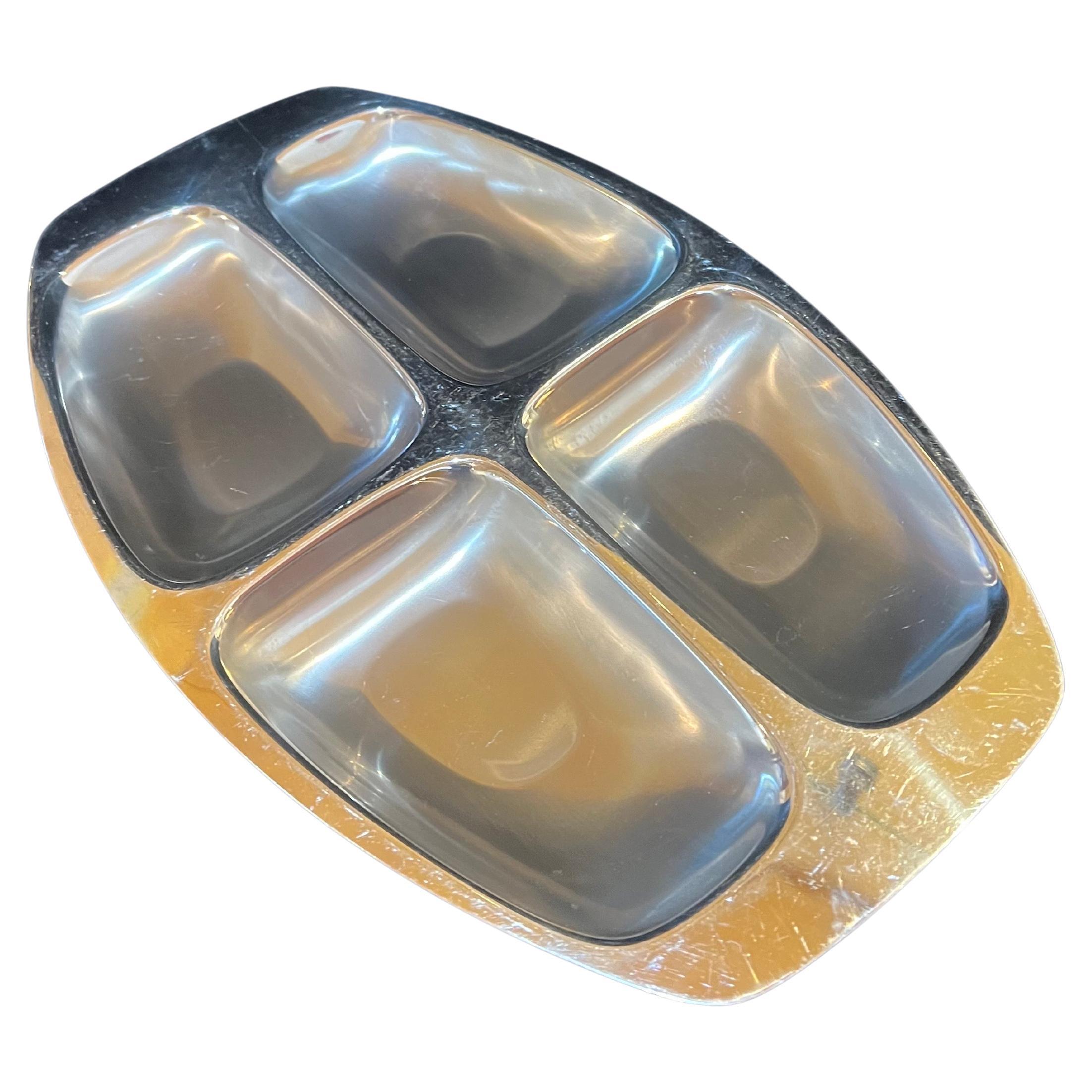 Bandeja de acero inoxidable de Alessi Italia Early Prod Italiano en venta