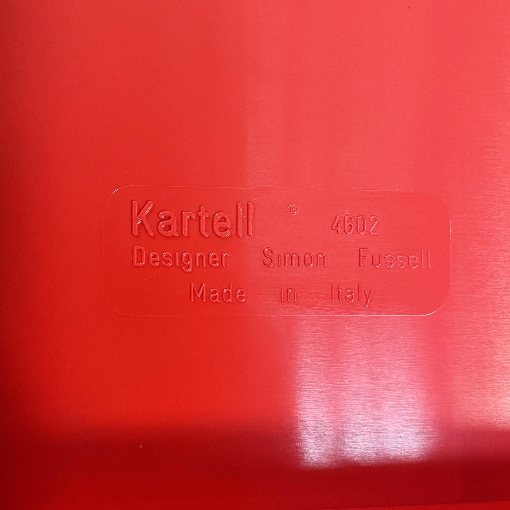 Italian Mid-Century Red Chest of Drawers Mod.4602 by Fussell for Kartell, 1970s 1