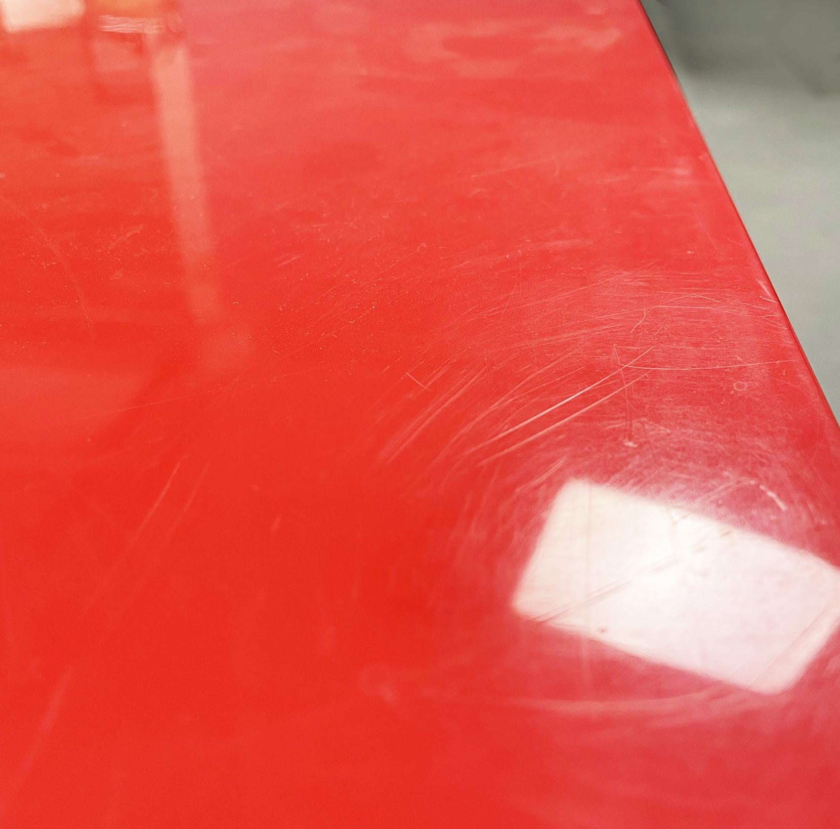 Italian Mid-Century Red Chest of Drawers Mod.4602 by Fussell for Kartell, 1970s 2