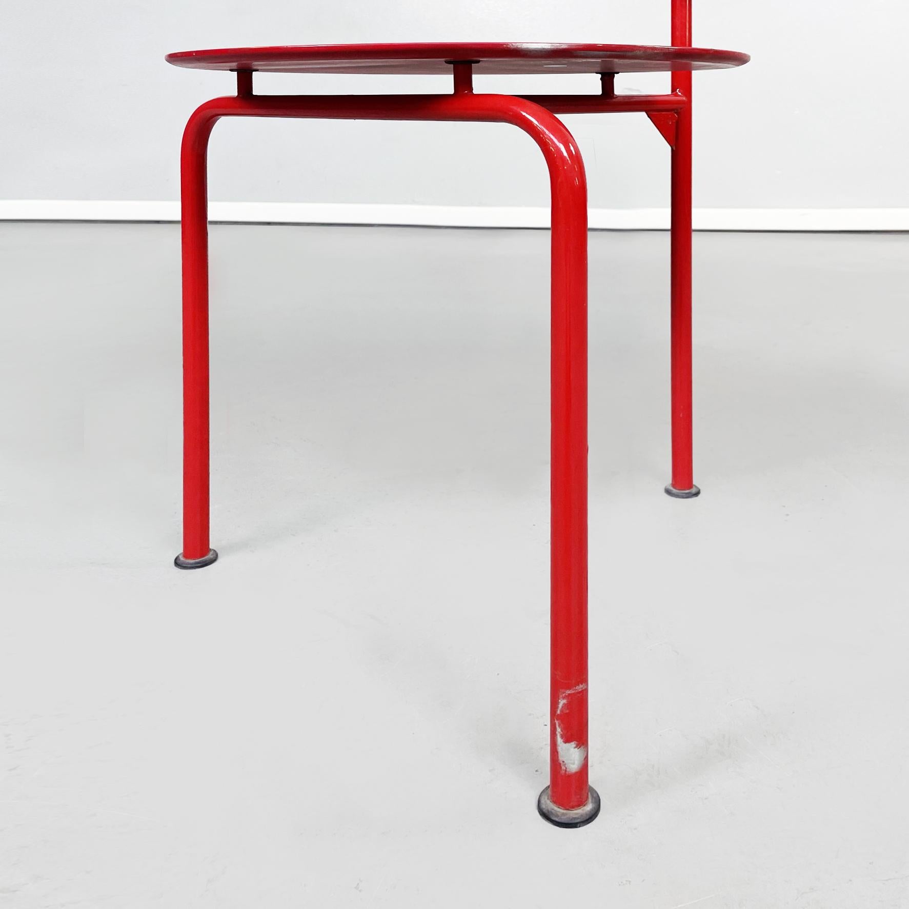 Italian Mid-Century Red Wood and Metal Alien Chair by Forcolini for Alias, 1980s For Sale 10